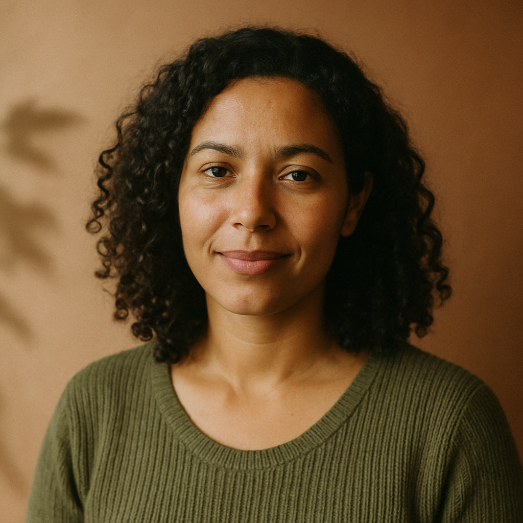 Retrato da psicóloga Letícia Fontes